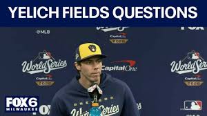 World Series: Brewers' Christian Yelich answer questions ahead of Game 5