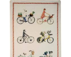 Cycling Tea Towel