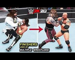 WWE 2K20 gameplay with multiple wrestlers resmi