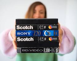 Terrarium fait avec des cassettes VHS