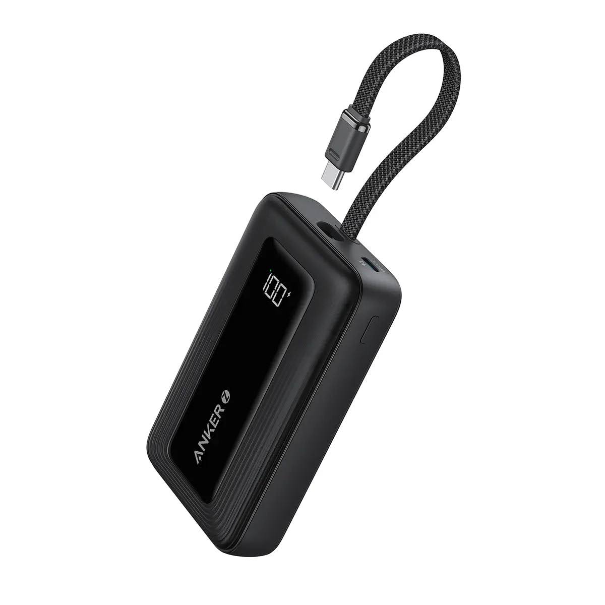 Anker Zolo Power Bank with a 5.4-inch built-in USB-C cable
