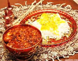 نتیجه تصویری برای خورش قیمه خلال و زرشک