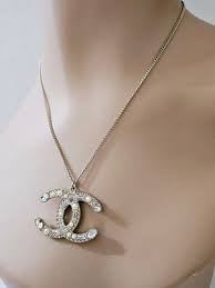 AUTH NEW Chanel Gol-tone Faux Pearl Strass CC Pendant ...