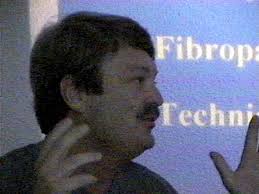 George Balazs gestures during his presentation at the FP workshop. (49K JPG) - symp19