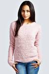 Fluffy jumpers for women