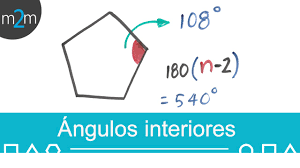 Resultado de imagen para suma de los angulos interiores de un pentagono