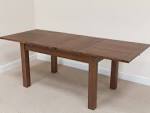 Walnut extending dining table