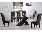 Dining Sets Modern Woo Oak, Glass, Roun Small, Kitchen