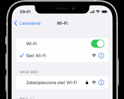 Obraz: Podłączenie do sieci WiFi na smartfonie