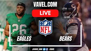 Philadelphia Eagles vs Chicago Bears LIVE Score Updates in NFL Game
