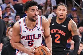 Collin Sexton playing for the Sixers