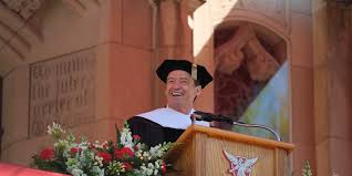 Actor Hugh Jackman speaks at Ball State graduation
