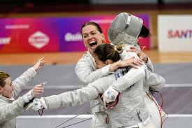 El equipo femenino argentino de sable ganó la medalla de oro... con Belén Pérez Maurice, que está de vuelta