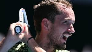 Daniil Medvedev in action