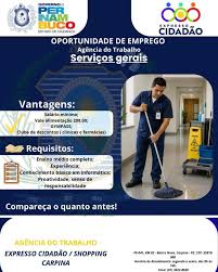 Expresso Cidadão de Carpina anuncia oportunidade de emprego para serviços gerais