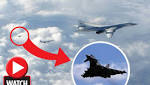 Watch moment jets chase Russian
