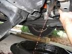 Draining radiator fluid