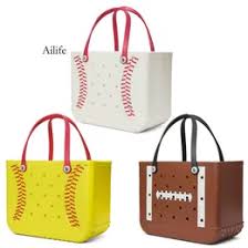 Designer XXL Silicone Beach Bag With Holes For Women Yellow And White Baseball Eva Beach Bag With Rubber Sole Perfect For Summer Shopping GD0401 From Cinderelladress, $18.27 | DHgate.Com