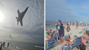 Navy probes fighter pilot’s insane beach act