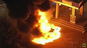 Image result for berkeley riot against milo