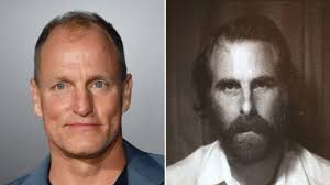 Woody Harrelson and Rick Alverson at a film event