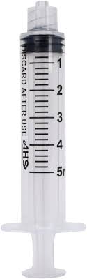 5mL Luer Lock Syringe (100 Pack), Sterile, Individually ...