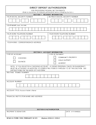 Direct Deposit Authorization (DFAS-CL Form 1059)