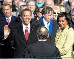 Image of Barack Obama's first inauguration in 2009