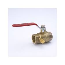 ProLine Lead-Free Brass Ball Valve With Drain, 3/4-In FIP x ...