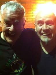 Phil Spalding and Nigel Glockler after Nigel&#39;s gig with Saxon at Bournemouth Academy Friday 22nd April ... - philnigel11a