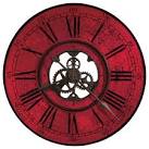 Red Wall Clock m