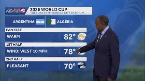 Pleasant evening for a World Cup match in KC; storms move in Wednesday