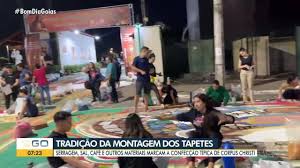 Tapetes de Corpus Christi mantêm tradição centenária