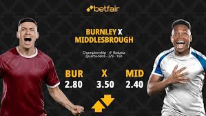 Burnley x Middlesbrough - Championship: Notícias, Odds, Estatísticas, Escalações, Horário, Onde Assistir