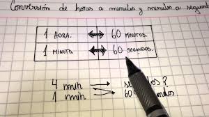 Resultado de imagen para CONVERTIR SEGUNDOS EN HORAS Y MINUTOS