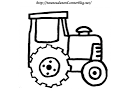 Coloriage - Tracteur simple Coloriages imprimer gratuits