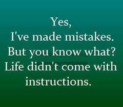 Yes, I&#39;ve made mistakes. But you know what Life didn&#39;t come with ... via Relatably.com