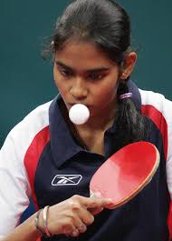 India&#39;s Shamini Kumaresan returns a shot. The experienced paddler, who was coached by the famous Rao brothers – A. Muralidhara Rao and A. Srinivasa Rao ... - shamini2-1300829