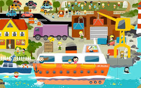 Resultado de imagen de ciudades de dibujos animados