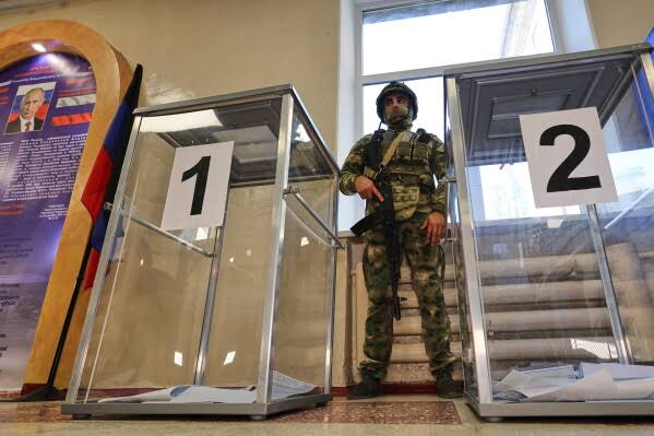 Russia holds first parliamentary elections since Ukraine invasion, including residents of illegally annexed regions; Kyiv denounces vote as illegal
