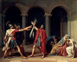 Image of Oath of the Horatii by JacquesLouis David