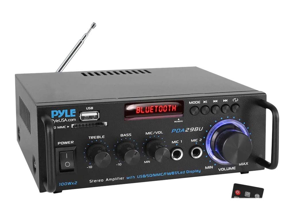 Pyle pda29bu Wireless Bluetooth Stereo Power Amplifier