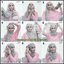 Hasil gambar untuk tutorial hijab paris