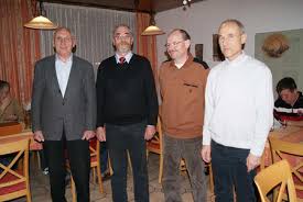 ... Bernhard Dietmayer, Max Köhler und Manfred Müller (von links).