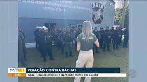 Operação fiscaliza oficinas e apreende motos em ação contra rachas em Cuiabá