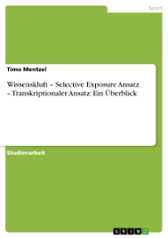 Autorenprofil | Timo Mentzel | 2 eBooks | GRIN - 124607_related
