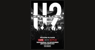Halftime Headline for NFL's Thanksgiving Eve - Live on Netflix
