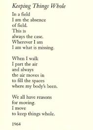 Keeping Things Whole by Mark Strand | Poetic - Painting With Words ... via Relatably.com