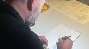 Bezoekers Gallo-Romeins Museum in Tongeren laten zich vereeuwigen in Romeinse cartoon