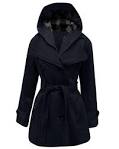 Ladies hooded coats